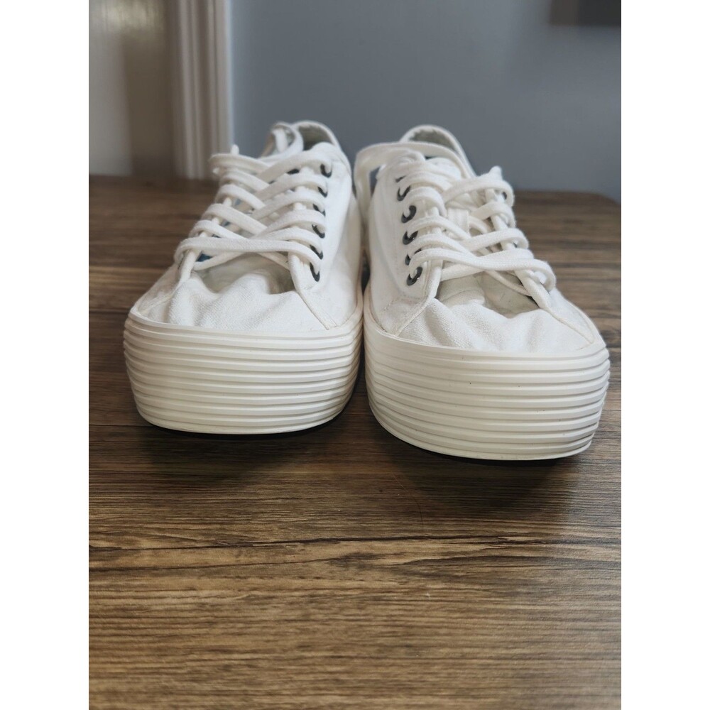 SeaVees Monterey Platform Sneakers, White Canvas; Women's Size 10 - Picture 15 of 16